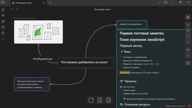 Obsidian: текстовый редактор для ваших заметок, идей и базы знаний